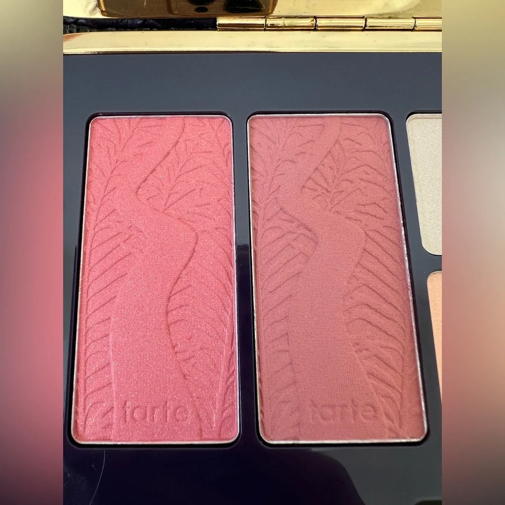 BUNDLE Tarte Amazon Escape Cheek Palette Eyeshadow Pouch